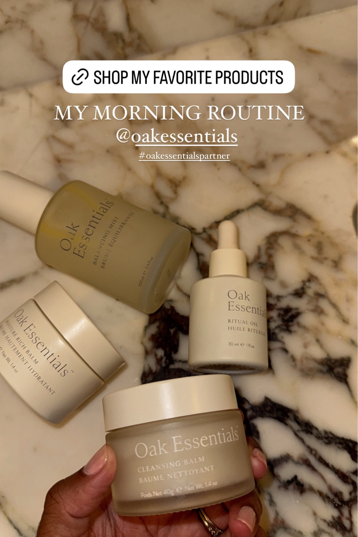 My morning beauty routine: They are now selling my favorite products I use for my morning routine as a bundle! Face balm cleanser, face oil, balancing face mist, and face balm moisturizer 

#LTKStyleTip #LTKBeauty