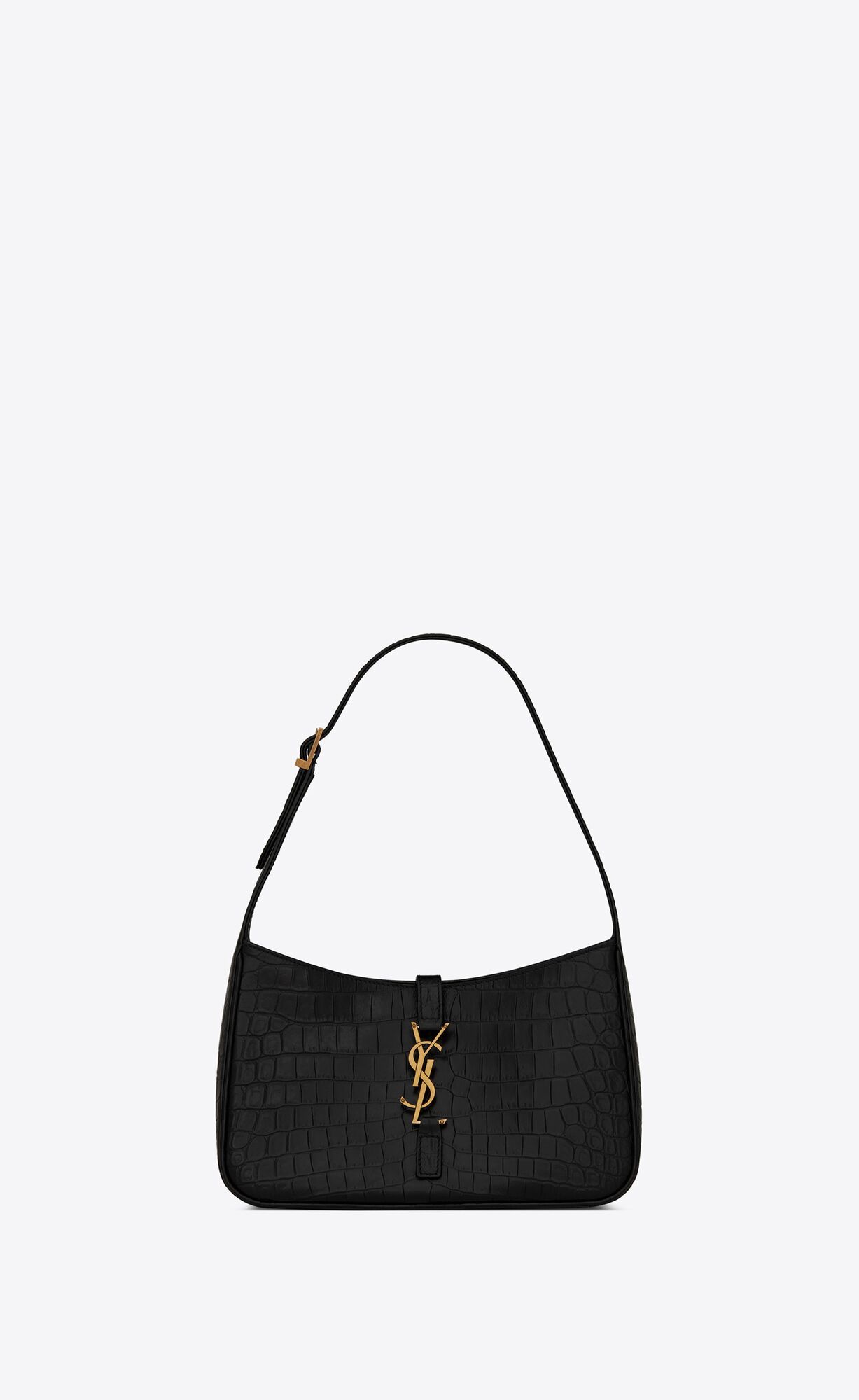 le 5 à 7 hobo bag in crocodile-embossed shiny leather | Saint Laurent Inc. (Global)