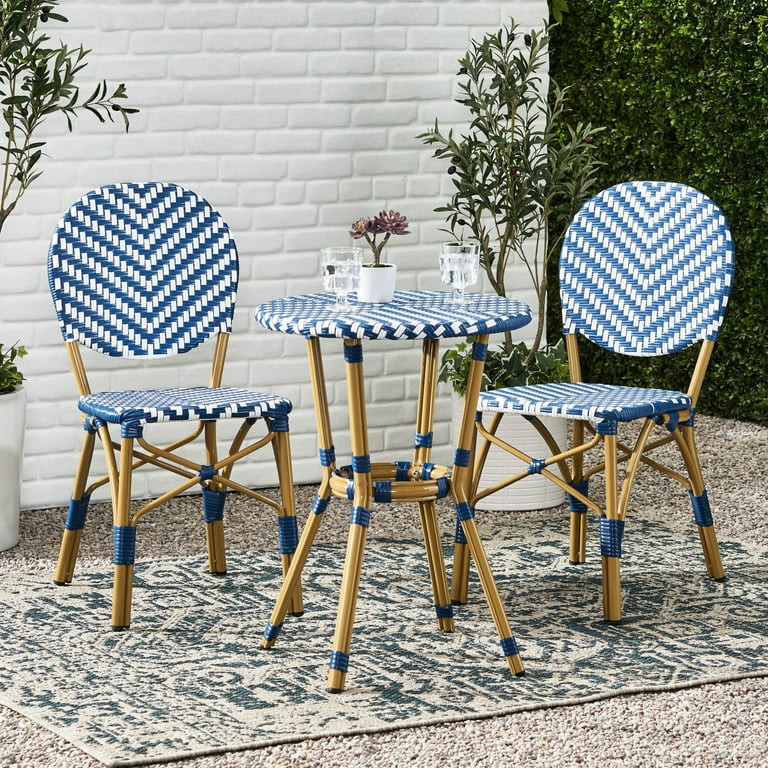Navy Blue and White Aesthetic | Complementing Your Outdoor Decor | Two-Person Outdoor Furniture | Walmart (US)