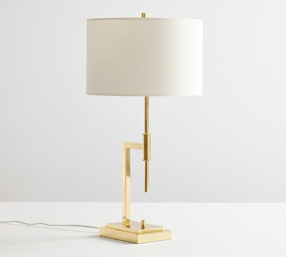 Atticus Metal USB Table Lamp | Pottery Barn (US)
