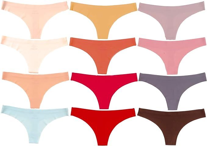 Alyce Intimates Women's Laser Cut Thong, Assorted Colors | Amazon (US)