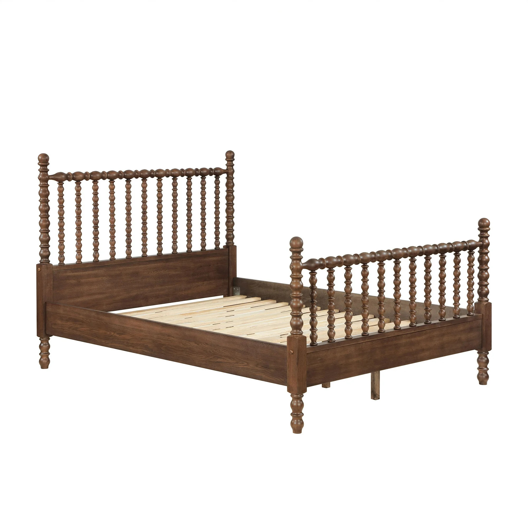 Pioneer Woman Harper Queen-Size Spindle Bed, Homestead Brown | Walmart (US)