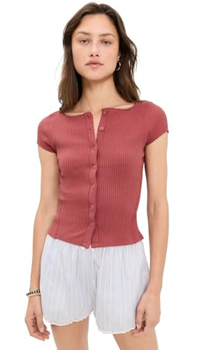 Free People Women's Most Wanted Cardi, Rust, XL | Amazon (US)