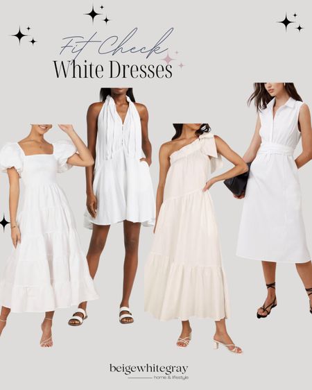 Fit check!! Loving these beautiful white dresses for summer! Keep it light and airy for those hot days!! Perfect for any occasion. 

#LTKSaleAlert #LTKFindsUnder100 #LTKSeasonal