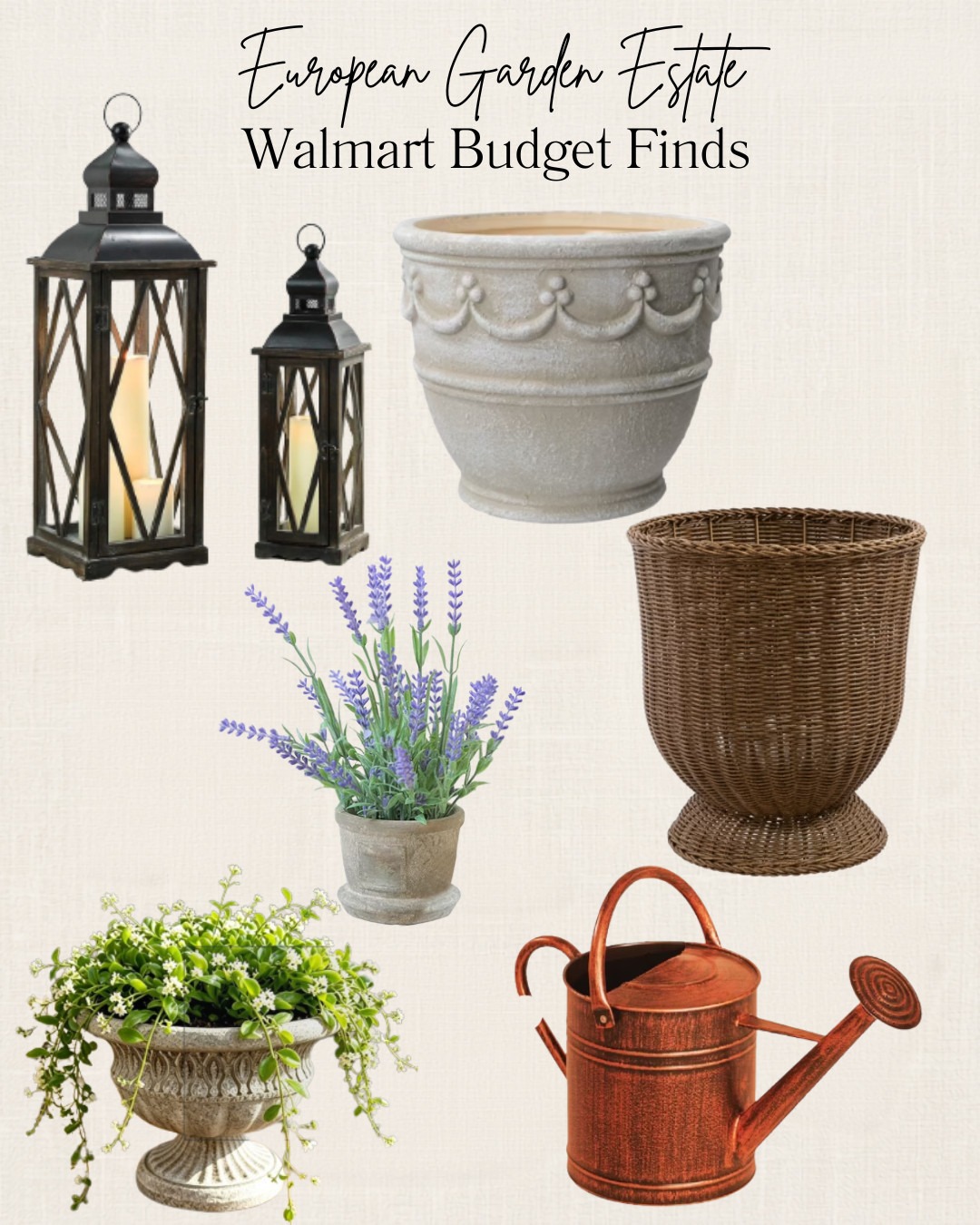Creating that European garden estate feeling doesn't require a trip to Provence. These timeless finds bring old-world charm, elegant entertaining, and beautiful garden style right to your backyard.  All these finds are budget friendly from Walmart.   

 #LTKSeasonal #LTKOver40 #LTKHome