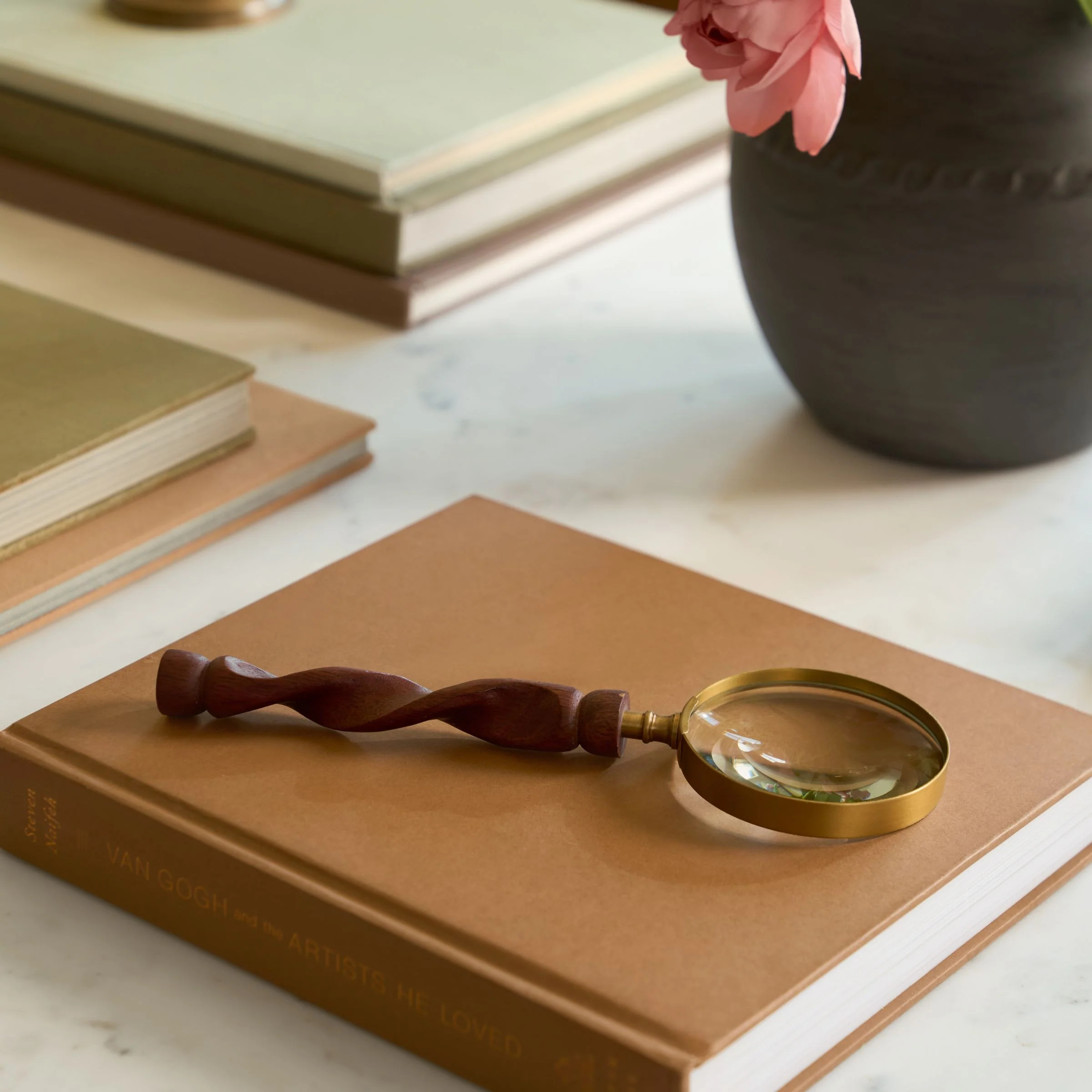 Barley Twist Handle Magnifying Glass | Magnolia