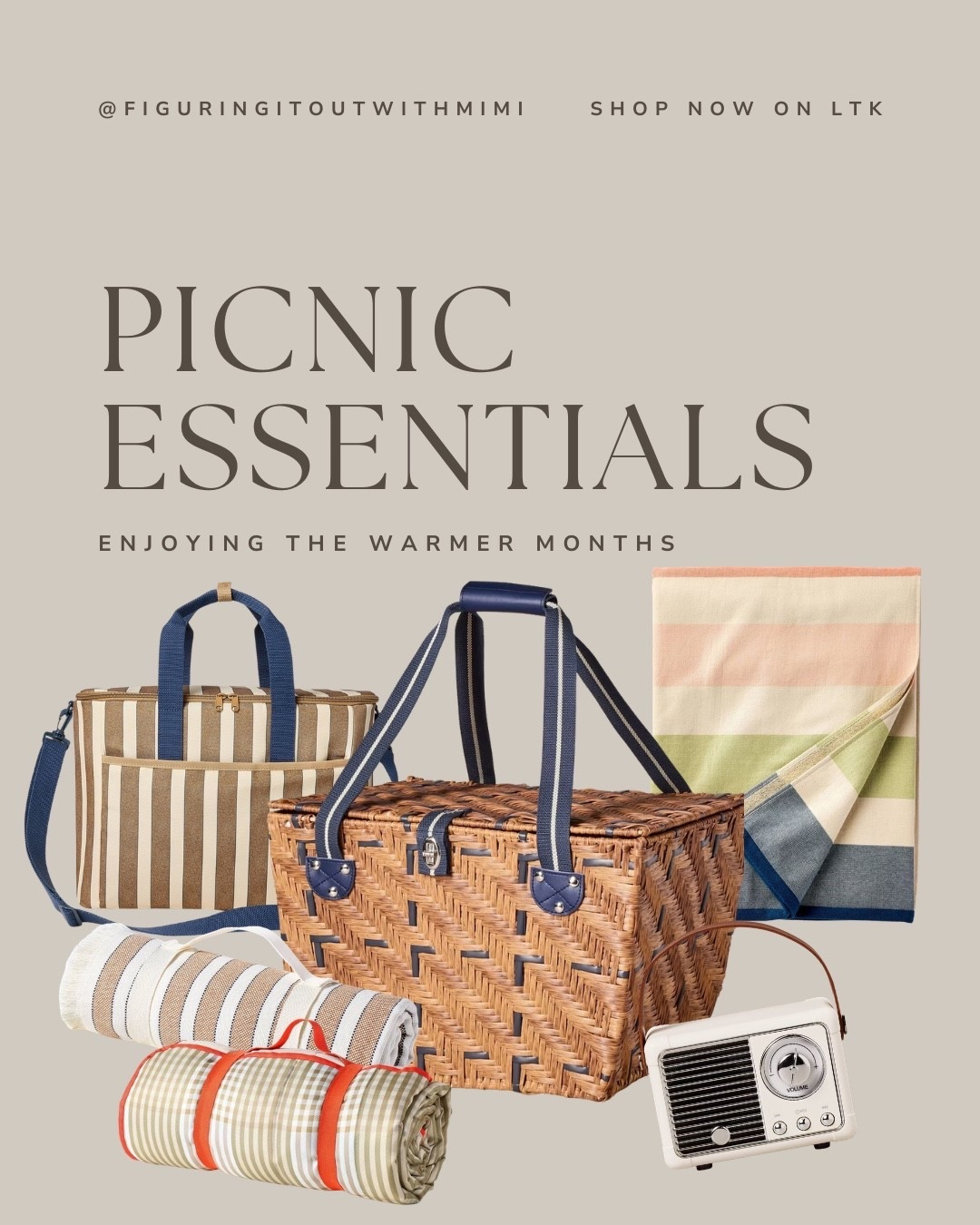 Picnic essentials to enjoy the warmer months outdoors! 


#picnic #beach #beachtowel #beachblanket

#LTKSwim #LTKdayinmylife #LTKSeasonal