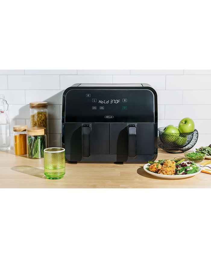 Bella 8-Qt. Dual-Basket Touchscreen Air Fryer & Reviews - Small Appliances - Kitchen - Macy's | Macys (US)