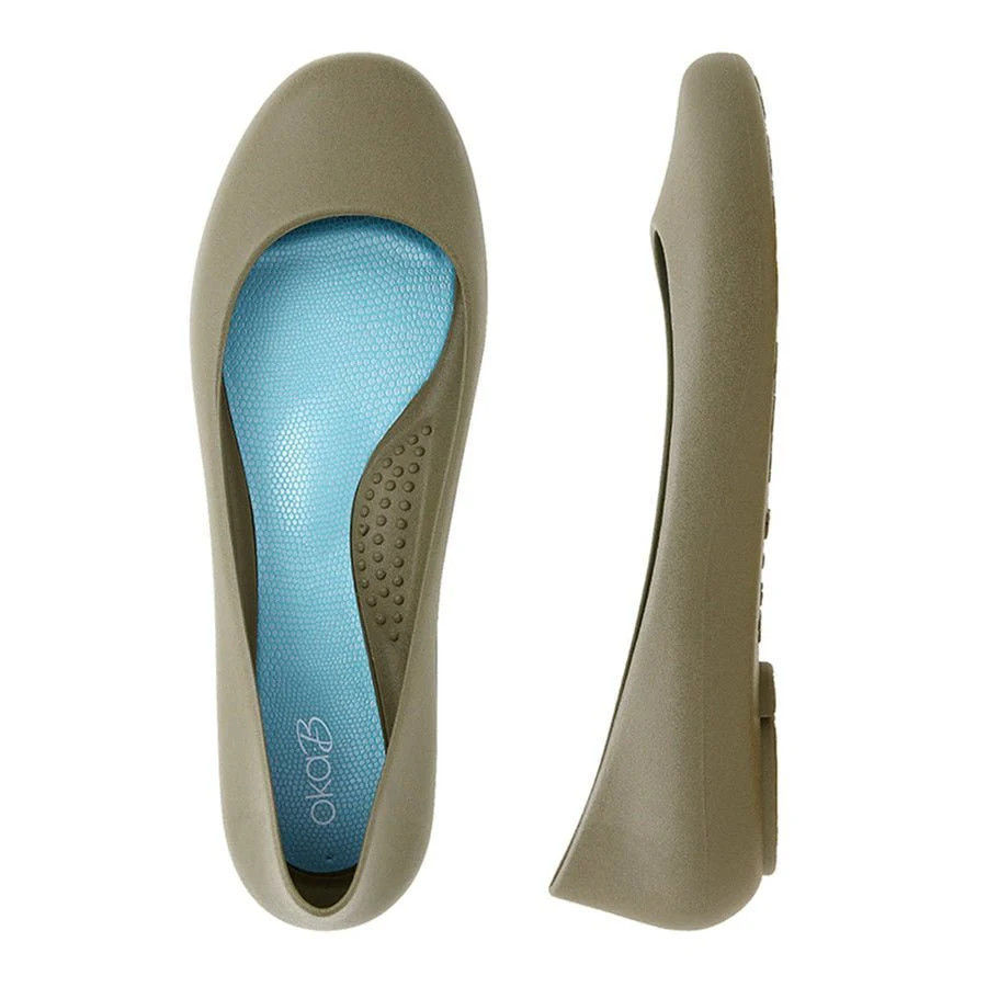 SALE - Taylor Ballet Flat | Comfortable Matte Jelly Slip-On | Made in USA |Oka-B | Oka-B