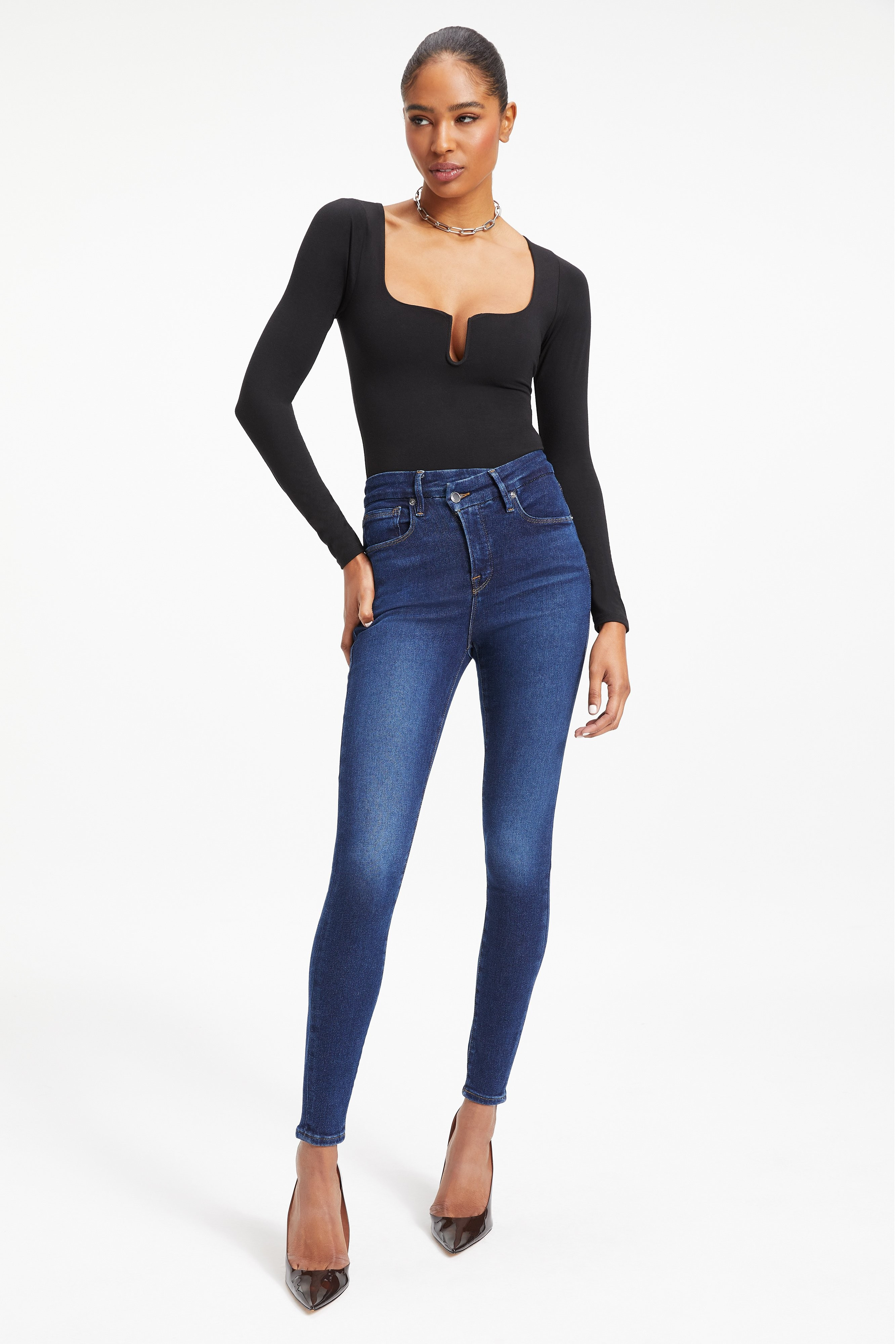 GOOD LEGS CROSSOVER | BLUE369 | Good American