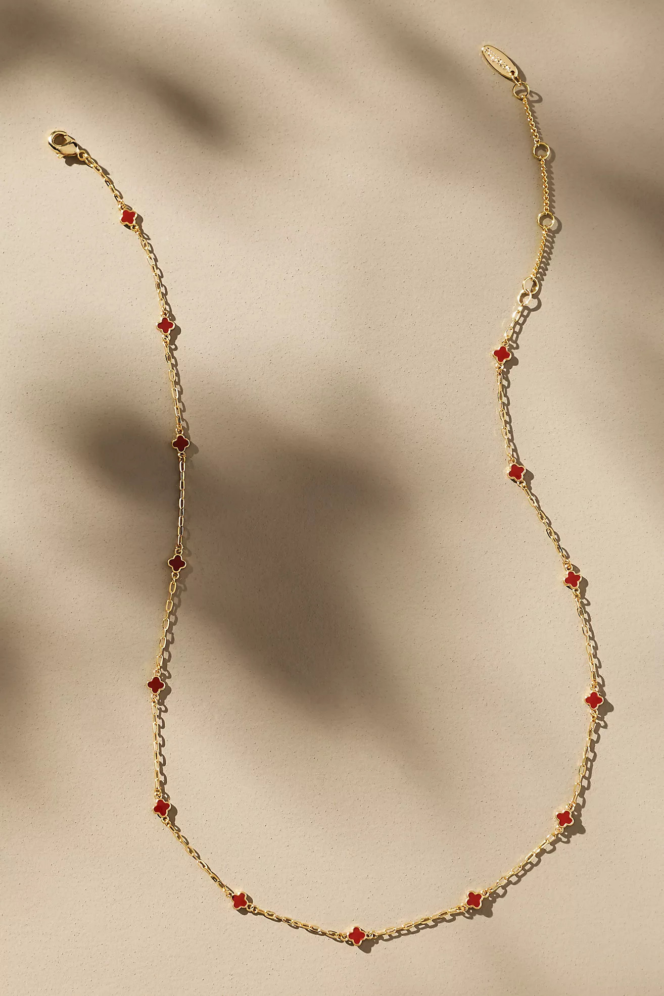 Tiny Clover Chain Necklace | Anthropologie (US)
