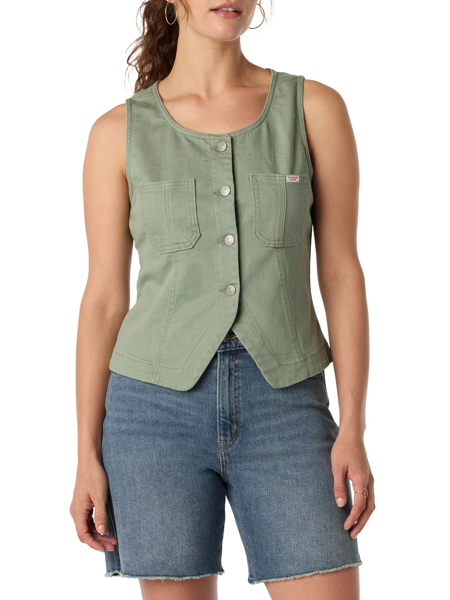 Levi Strauss Signature Women's Vintage Summer Vest, Sizes XS-XXL | Walmart (US)
