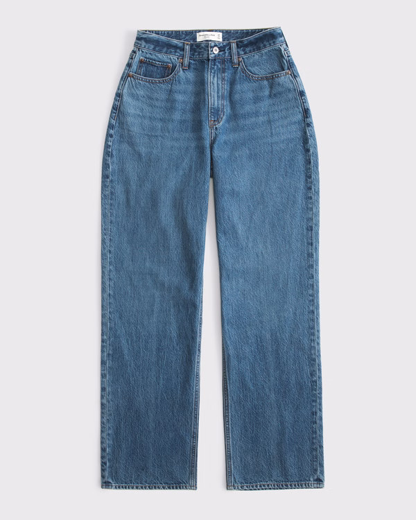 Curve Love High Rise Loose Jean | Abercrombie & Fitch (US)
