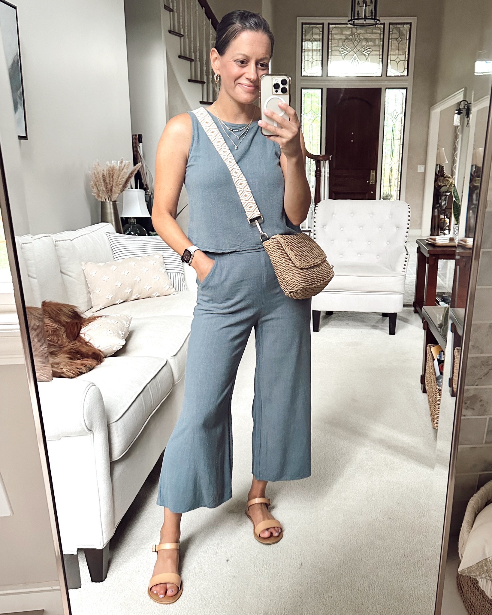 Headed out to dinner in this Amazon linen set! Love that it’s regular bra friendly and has an elastic waist! My bag is from Amazon along with my sandals that are super comfortable!

Everything grins true to size!



Date night outfit - summer outfit idea

#LTKStyleTip #LTKFindsUnder50 #LTKOver40