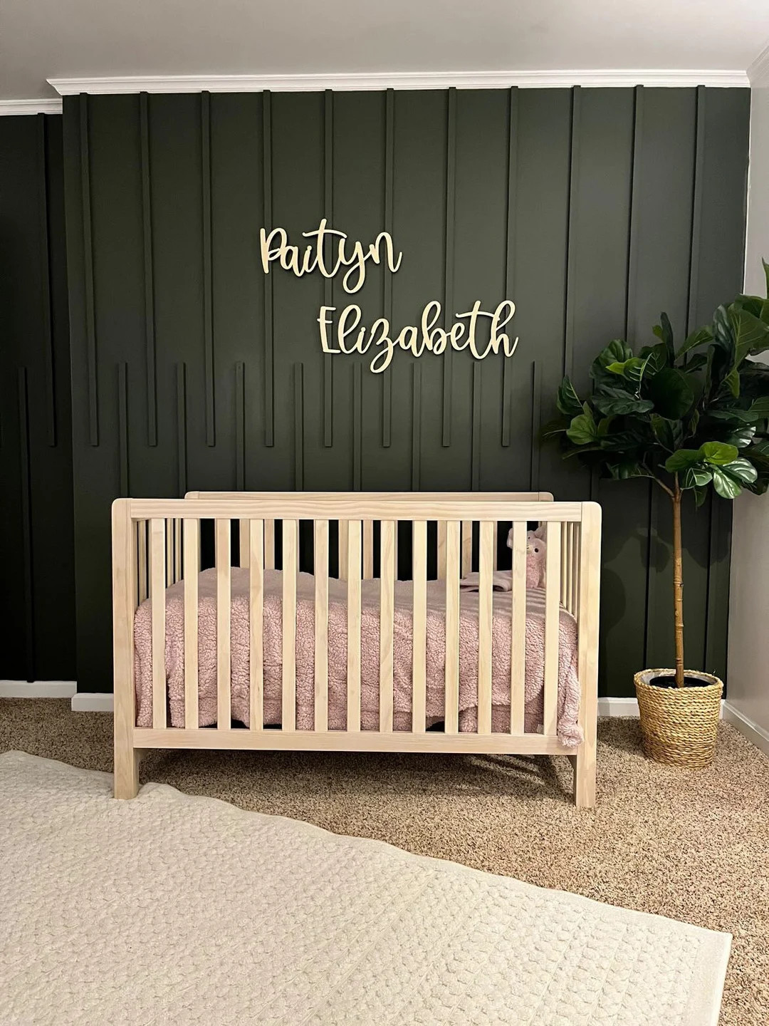 Personalized Baby Name Sign, Custom Nursery Wall Decor, Girl Boho Nursery Decor, Customizable Sig... | Etsy (US)