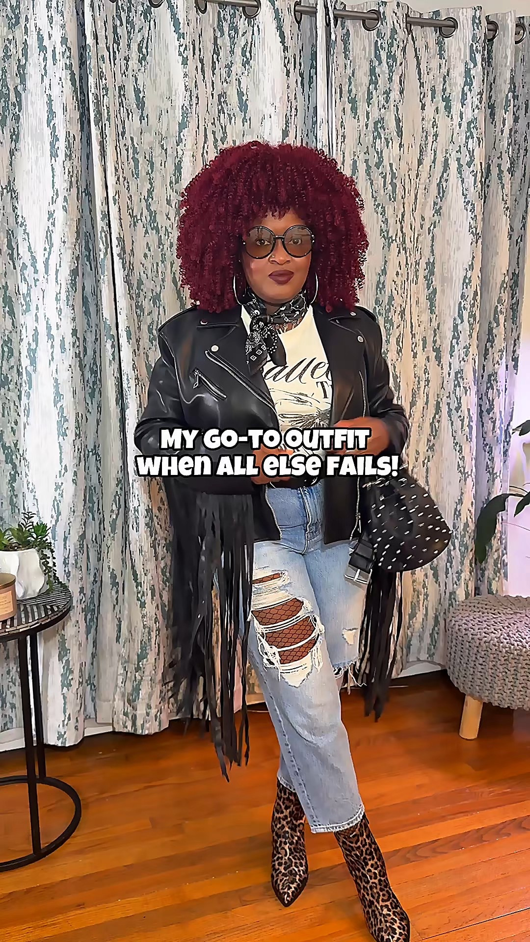 With the arrival of fall, my fail-safe go-to outfit includes a sleek motorcycle jacket, a cute graphic tee, my favorite pair of distressed jeans, and a chic pair of boots. This ensemble is effortlessly cool and stylish, making it one of the easiest outfits to pull together.

#LTKFallSale #LTKStyleTip #LTKMidsize
