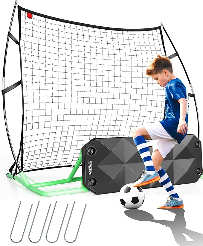 SPOYNAL 2-in-1 Soccer Rebounder with Adjustable Dual-Sided Rebound Board, Soccer Rebounder Net fo... | Amazon (US)