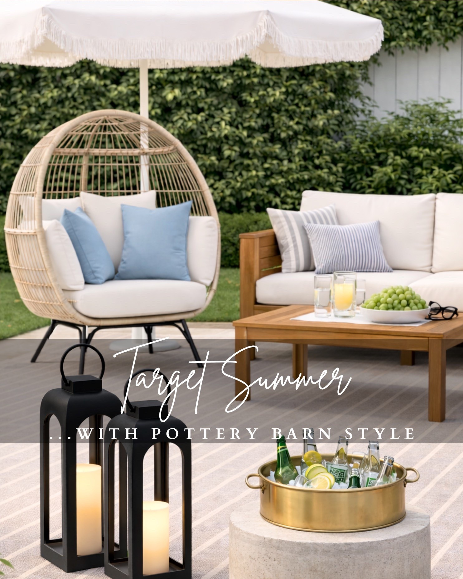 Creating a high-end outdoor space doesn’t have to mean high-end prices 🤍

These Target finds bring that relaxed, coastal, designer feel outside—think woven textures, warm woods, soft neutrals, and subtle blue accents for the prettiest summer setup.

#ltkhome #outdoorliving #targethome #patiodecor #coastalstyle #summerdecor #modernclassic #porcheandco


#LTKSaleAlert #LTKHome #LTKSeasonal
