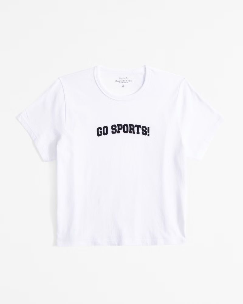 Women's Short-Sleeve Go Sports Graphic Skimming Tee | Women's Tops | Abercrombie.com | Abercrombie & Fitch (US)