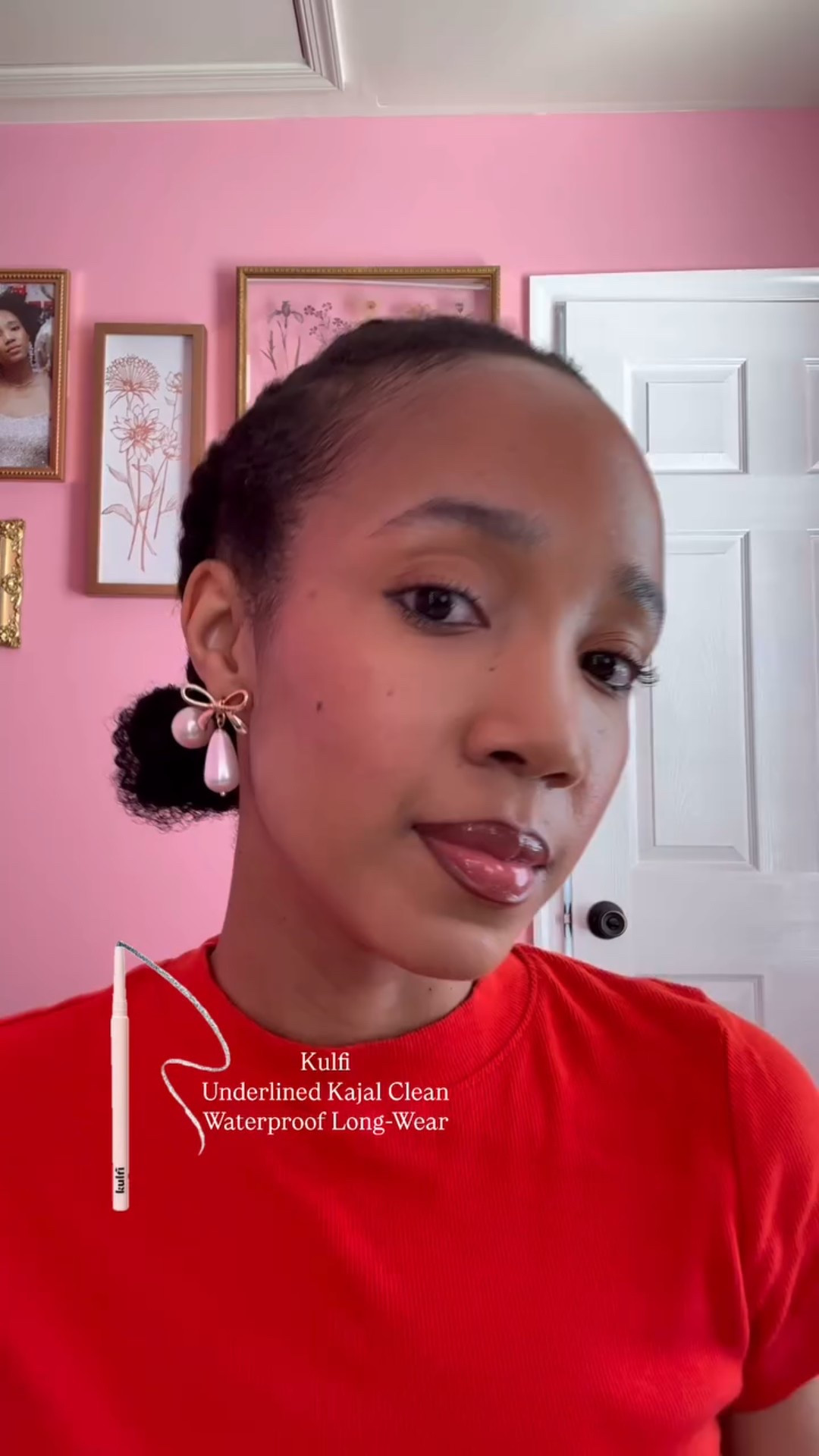 Tried under eye liner 🥰

@kulfi.beauty Underlined Kajal Clean Waterproof Long-Wear Eyeliner in rain-check blue✨

Shoutout to my girl @yanzthefirst for putting me on to this brand!💖

#eyelinerlook #easymakeup #blueeyeliner #beginnermakeup #springmakeup