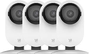 YI 4pc Security Home Camera, 1080p 2.4G WiFi Smart Indoor IP Cam with Night Vision, 2-Way Audio, ... | Amazon (US)
