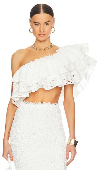 Flamingo Top in White Fruition | Revolve Clothing (Global)