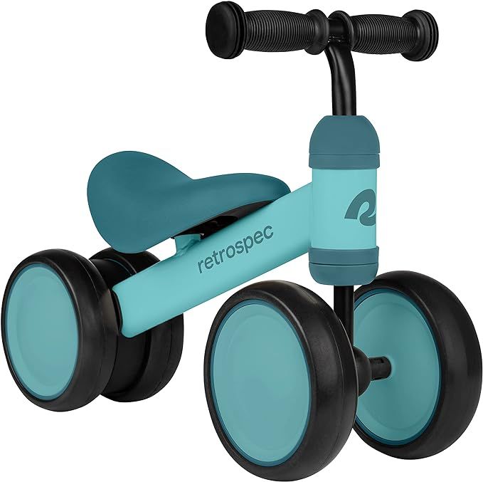 Retrospec Cricket Baby Walker Balance Bike with 4 Wheels for Ages 12-24 Months - Toddler Bicycle ... | Amazon (US)