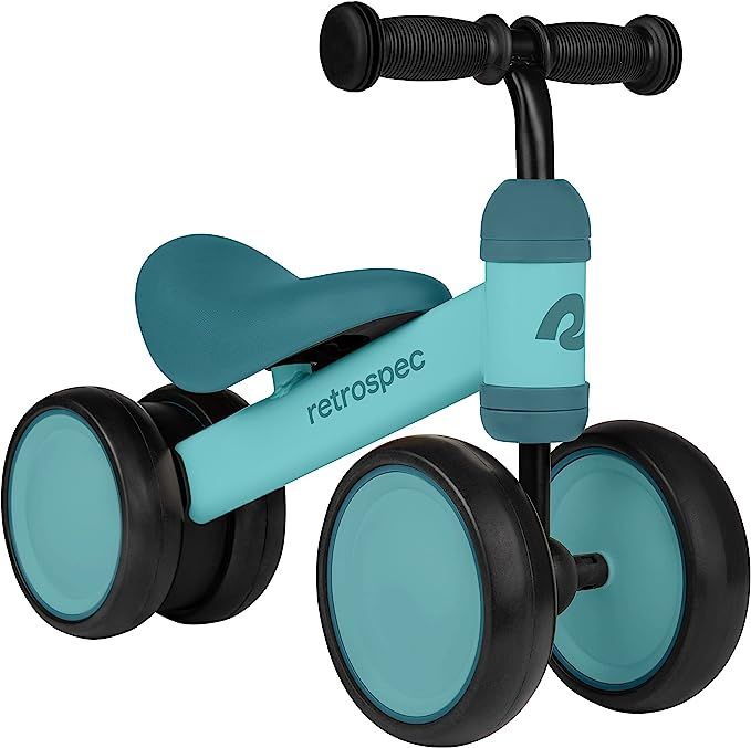 Retrospec Cricket Baby Walker Balance Bike with 4 Wheels for Ages 12-24 months - Toddler Bicycle ... | Amazon (US)