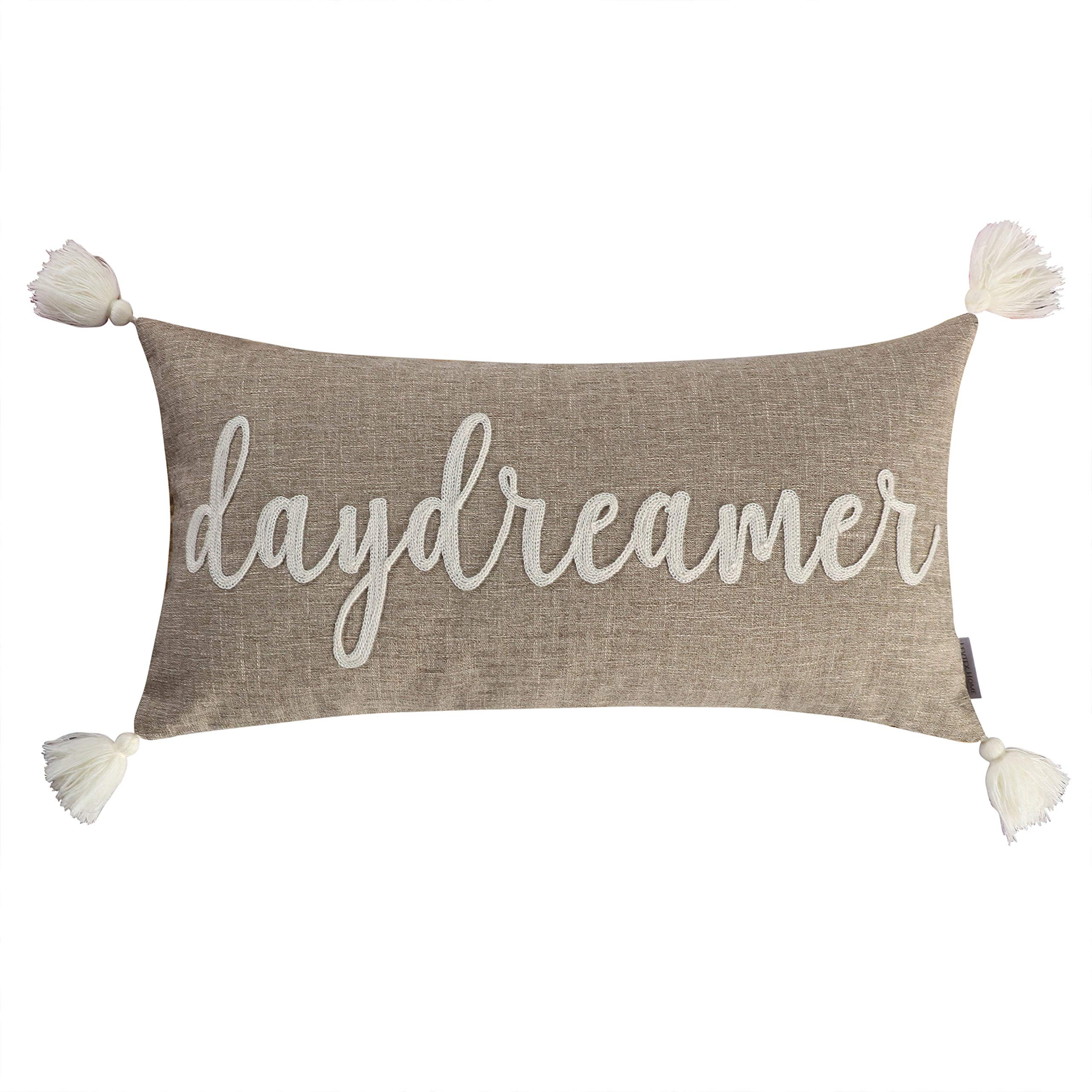 Levtex Home - Mills Waffle - Daydreamer Pillow - Feather Filled - Taupe, Brown, Cream - Pillow Si... | Amazon (US)