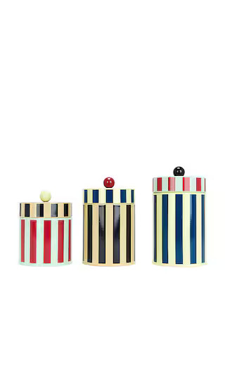 Set Of 3 Stripe Canister in Multi | Revolve Clothing (Global)