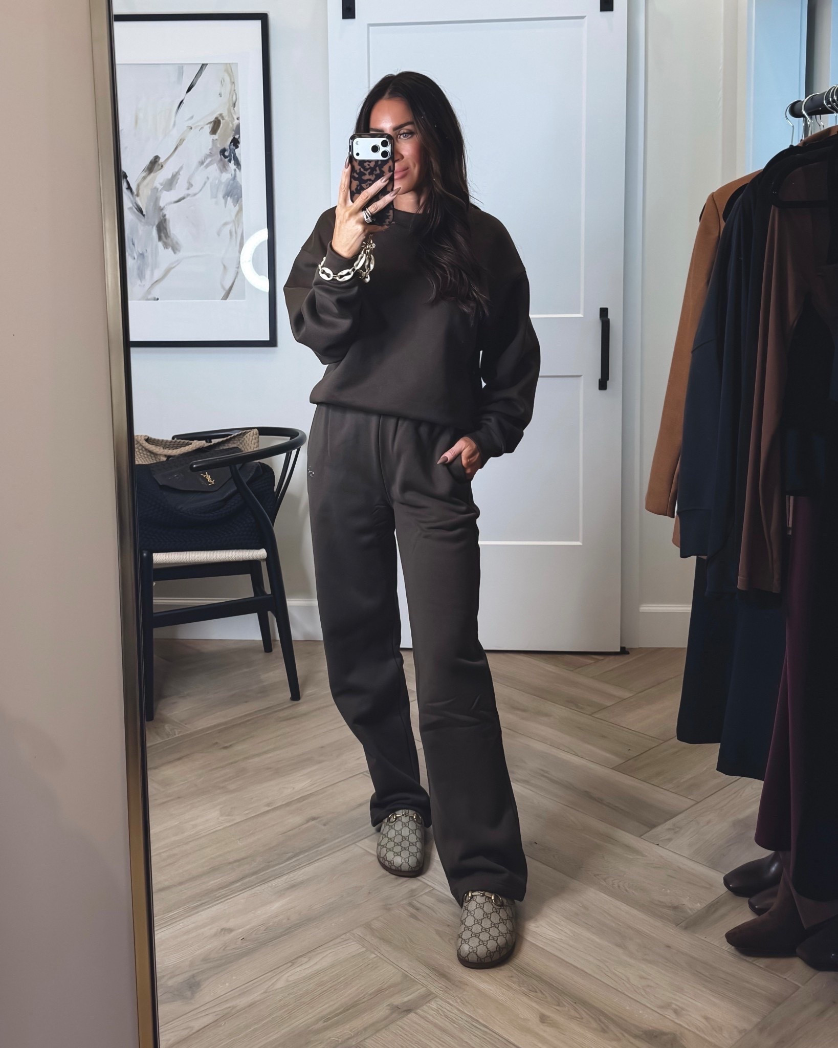 I’ve been living in their sweatpants …
Sz small in sweatshirt
sweatpants .. run big, size down, xxs
Brown is color espresso,


Athletic wear, casual outfit ideas, mom style, lounge at home, ootd casual active wear
@Alo Yoga 


#LTKSeasonal #LTKOver40 #LTKU