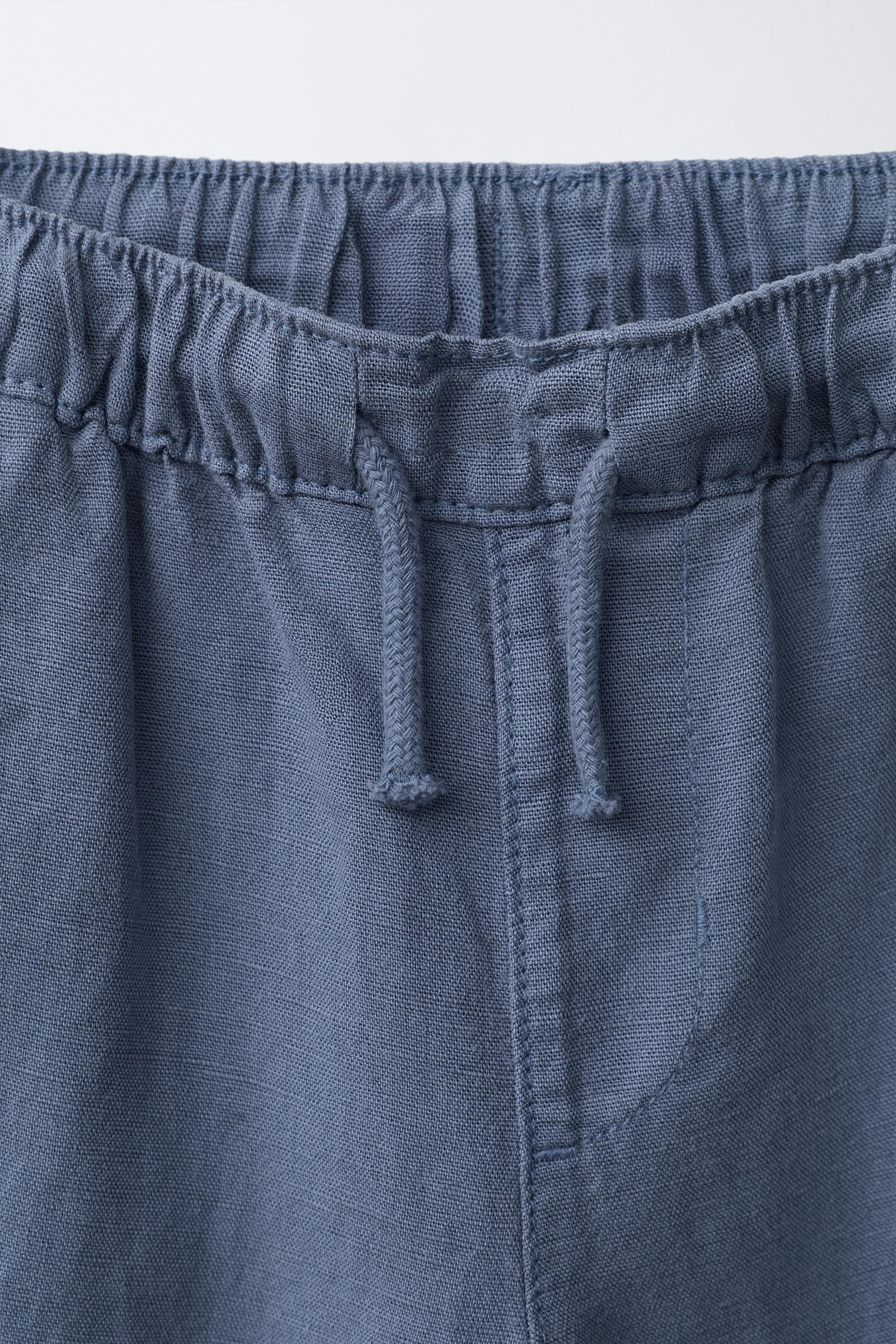 FLOWY LINEN BLEND PANTS | Zara US