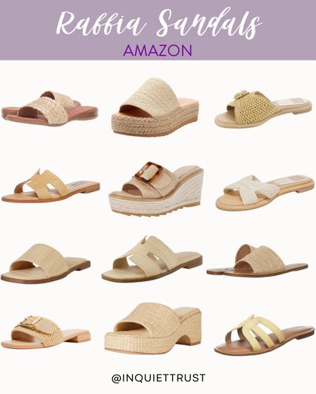 Elevate your spring and summer style with this collection of stylish raffia sandals!
#amazonfinds #trendyfashion #affordablefinds #wardrobeessential

#LTKstyletip #LTKGiftGuide #LTKshoecrush