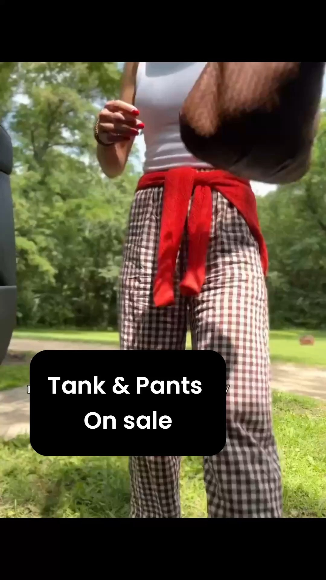 What I wore to a church camp- pants & tank are marked down!