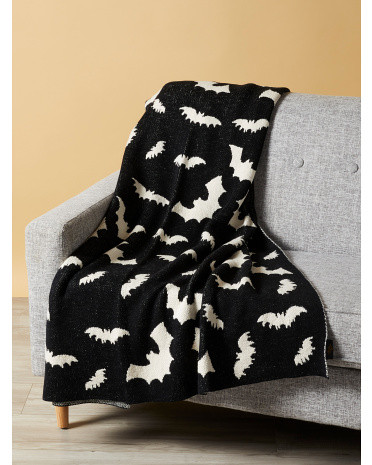 50x60 All Over Bat Knit Throw | HomeGoods