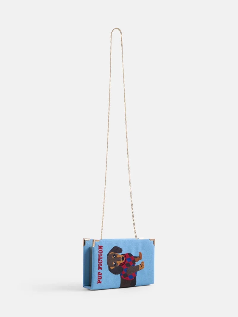 Free Assembly Women's Pup Fiction Crossbody, Light Blue | Walmart (US)