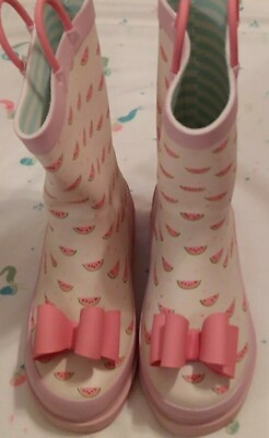 Sweet Honey Girls Rain Boots Watermelons Pink Bows Size 11 NWT  | eBay | eBay US