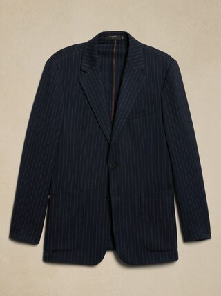Tailored-Fit True Navy Pinstripe Jacket | Banana Republic Factory