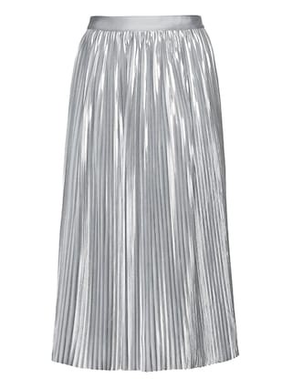 Metallic Pleated Midi Skirt | Banana Republic US