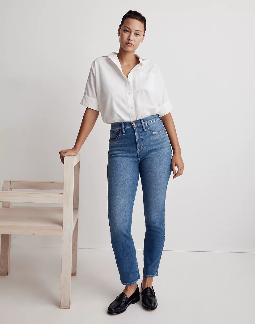 Curvy Stovepipe Jeans in Leaside Wash | Madewell
