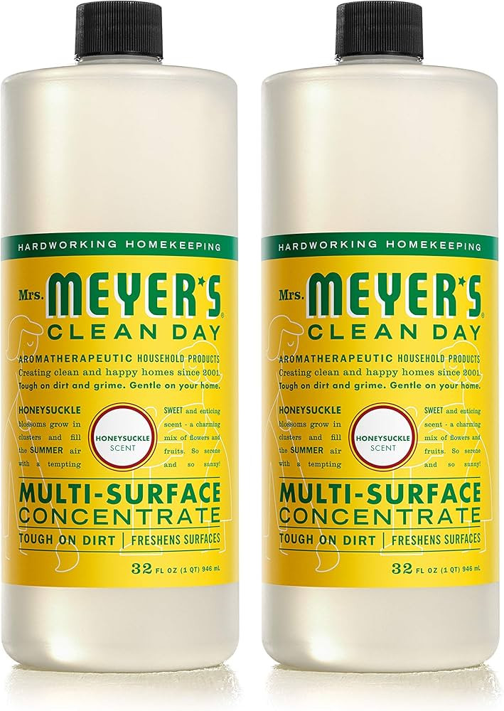 Mrs. Meyer's Multi-Surface Cleaner Concentrate, Use to Clean Floors, Tile, Counters, Honeysuckle,... | Amazon (US)