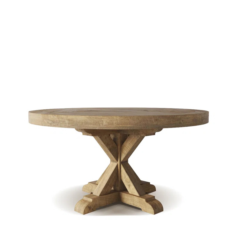 Grofu Round Solid Wood Dining Table | Wayfair North America