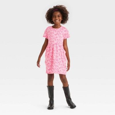 Girls' Short Sleeve Valentine's Day Dress - Cat & Jack™ | Target