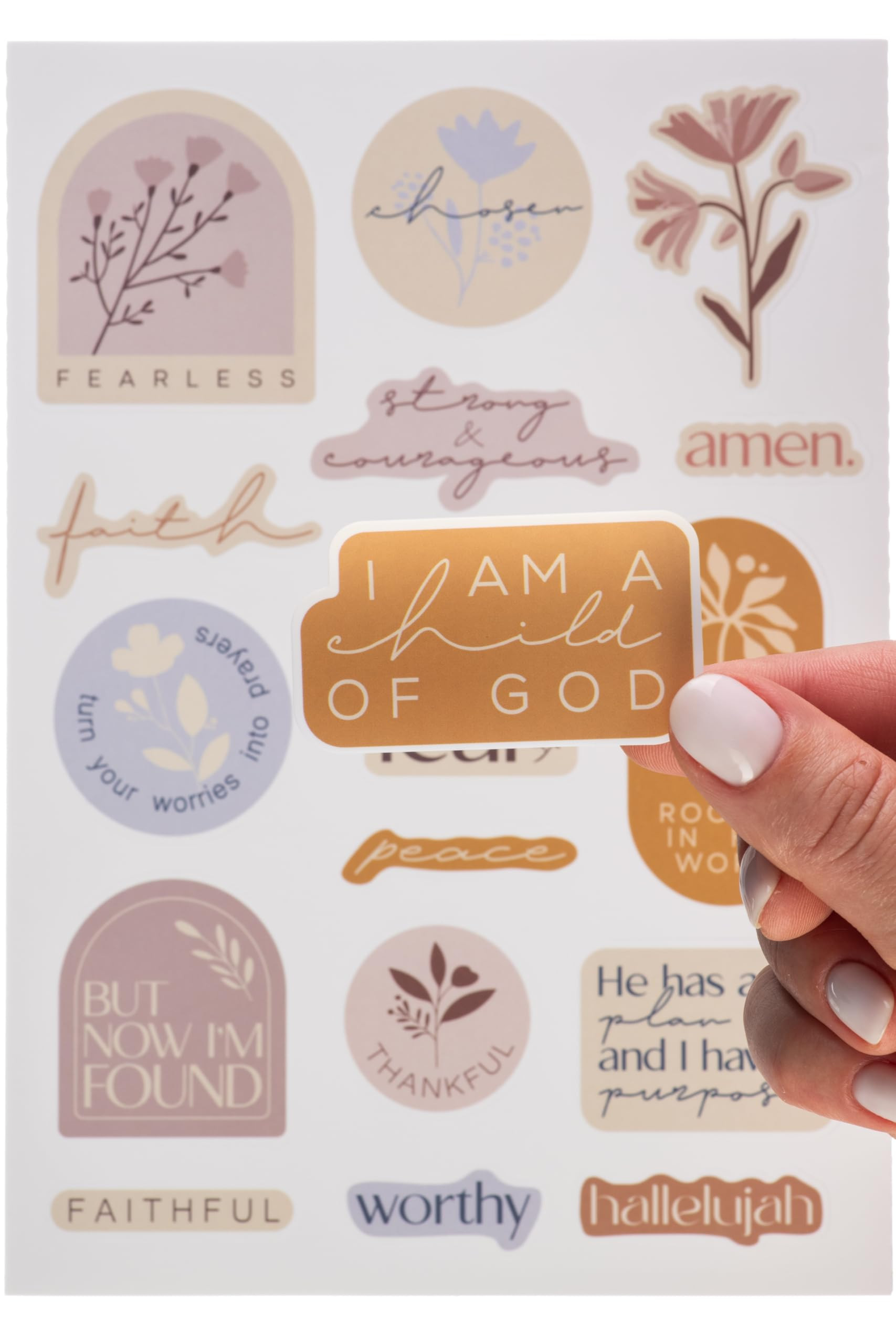 DiverseBee Inspirational Christian Stickers, 88pcs Motivational Jesus Bible Stickers for Water Bo... | Amazon (US)