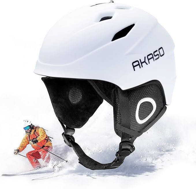 AKASO Ski Helmet, Snowboard Helmet, Snow Sport Helmet, Removable Liner and Ear Pads, Goggles Comp... | Amazon (US)