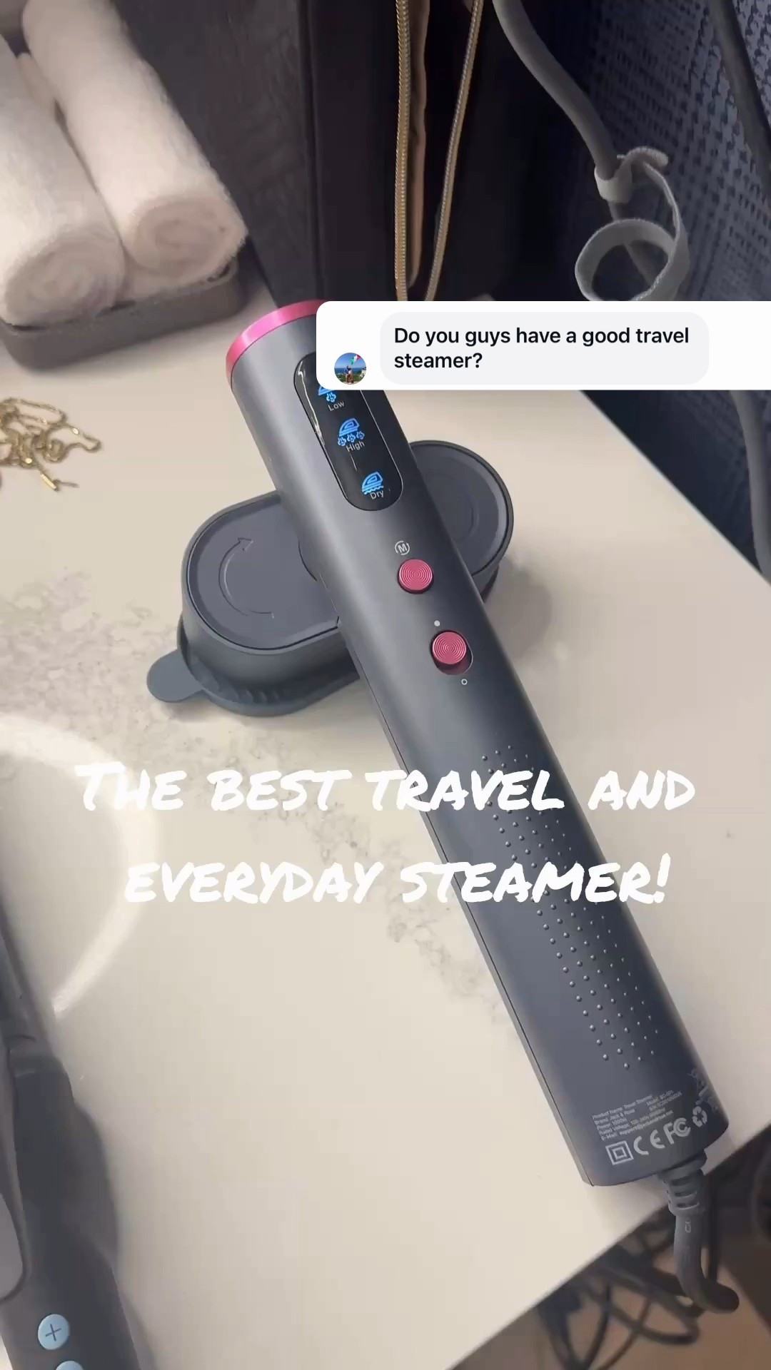 This is my favorite travel steamer and it’s overnight shipping!

#LTKSaleAlert #LTKHome #LTKTravel