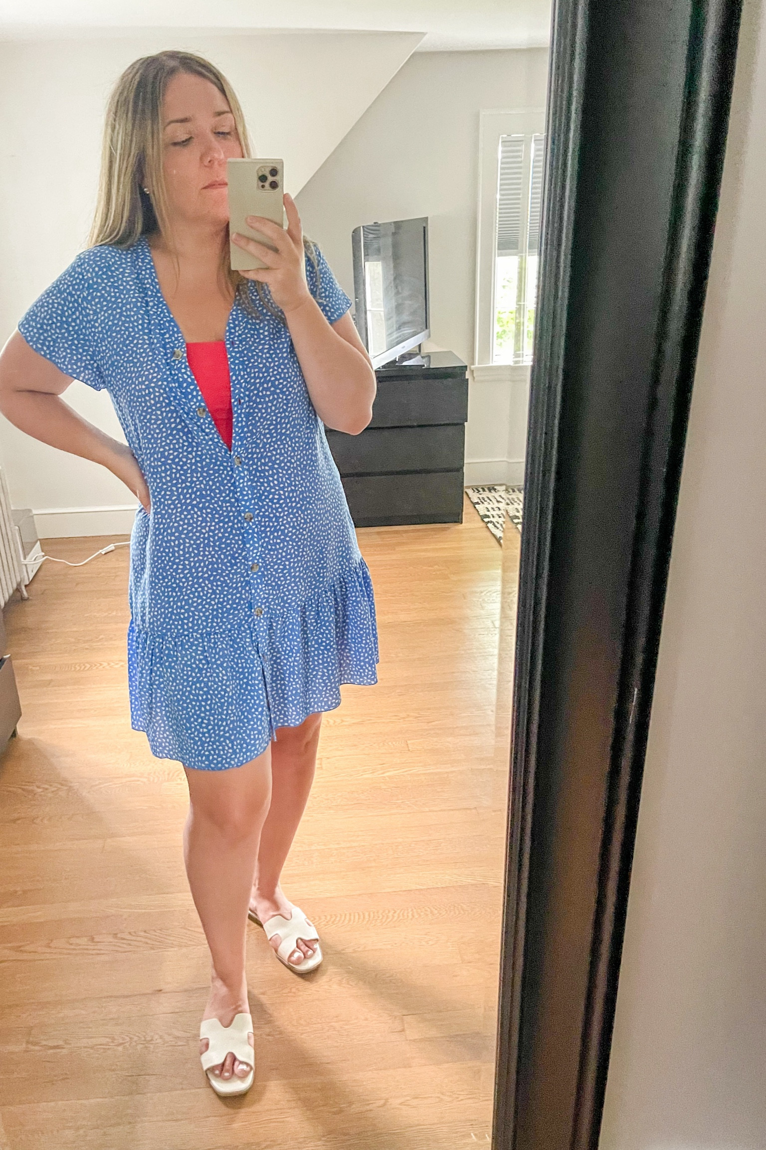 Perfect lightweight summer dress that doubles as a beach coverup! 