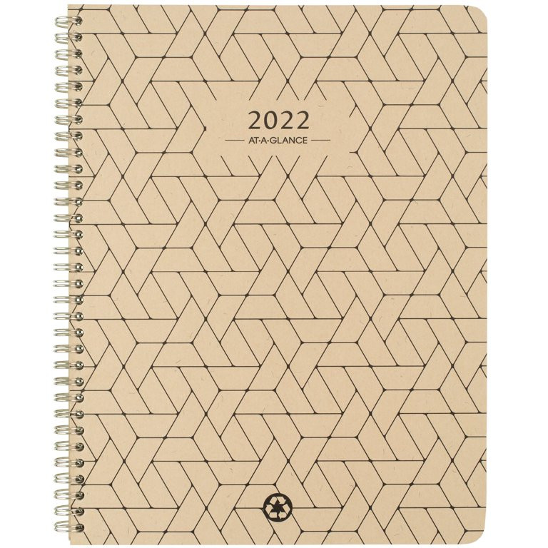 AT-A-GLANCE 2022 Elevation Eco Weekly Monthly Planner Wheat Large 8 12 x 11 - | Walmart (US)