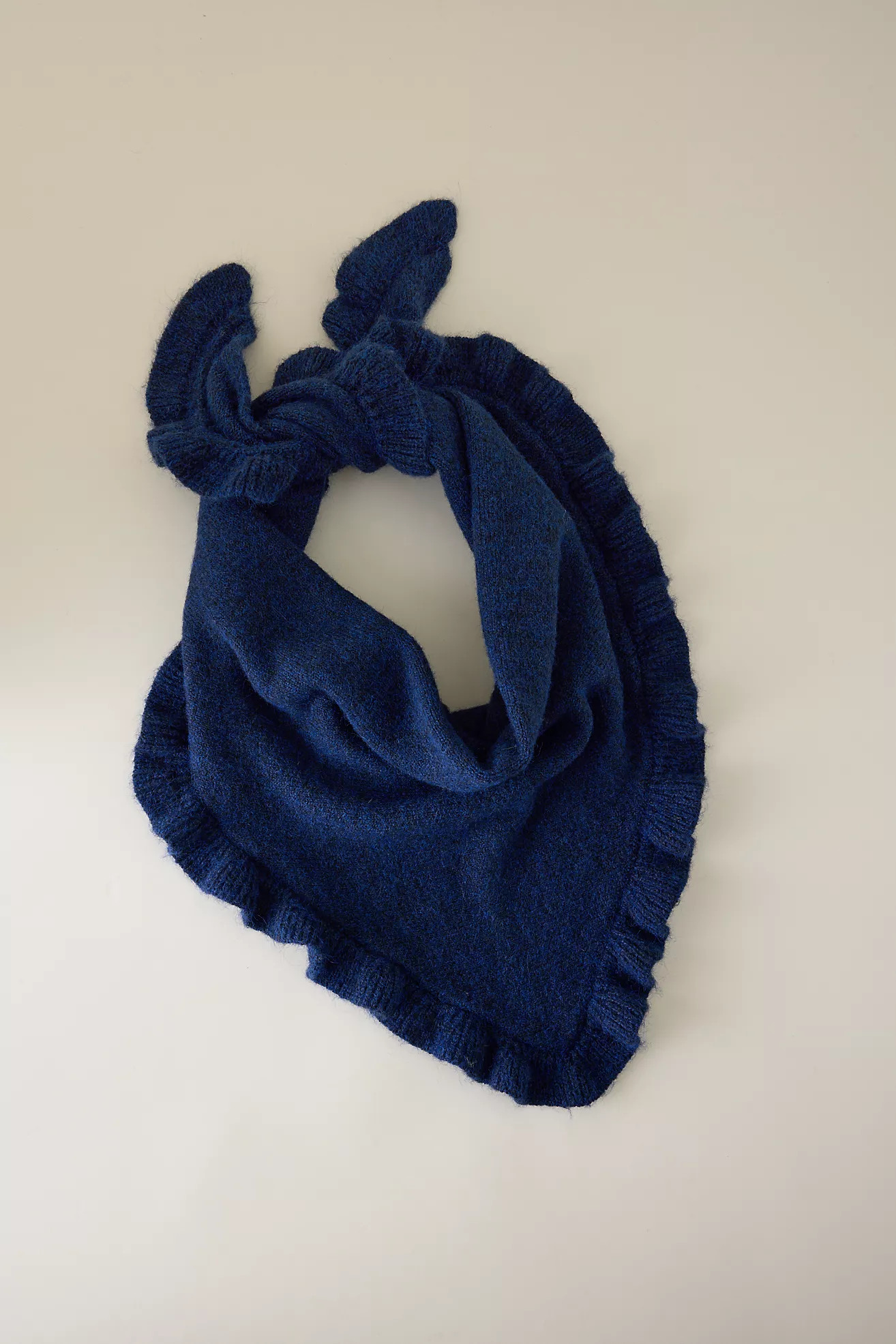Small Frill-Edge Triangle Scarf | Anthropologie (UK)