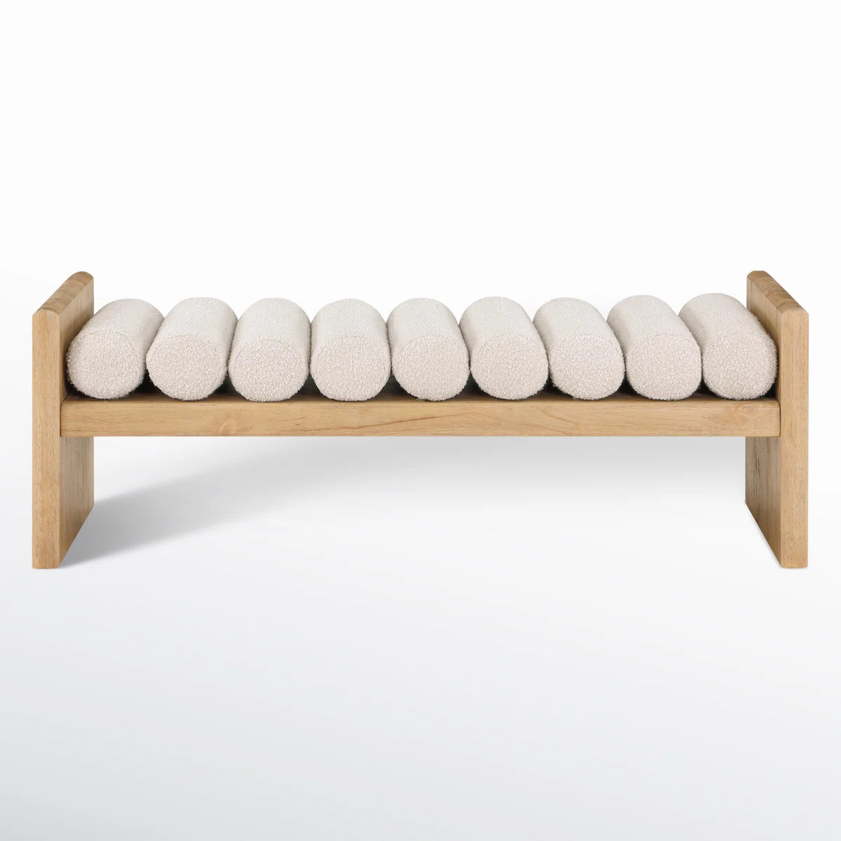 Reeves Boucle Wood Bench | Wayfair North America